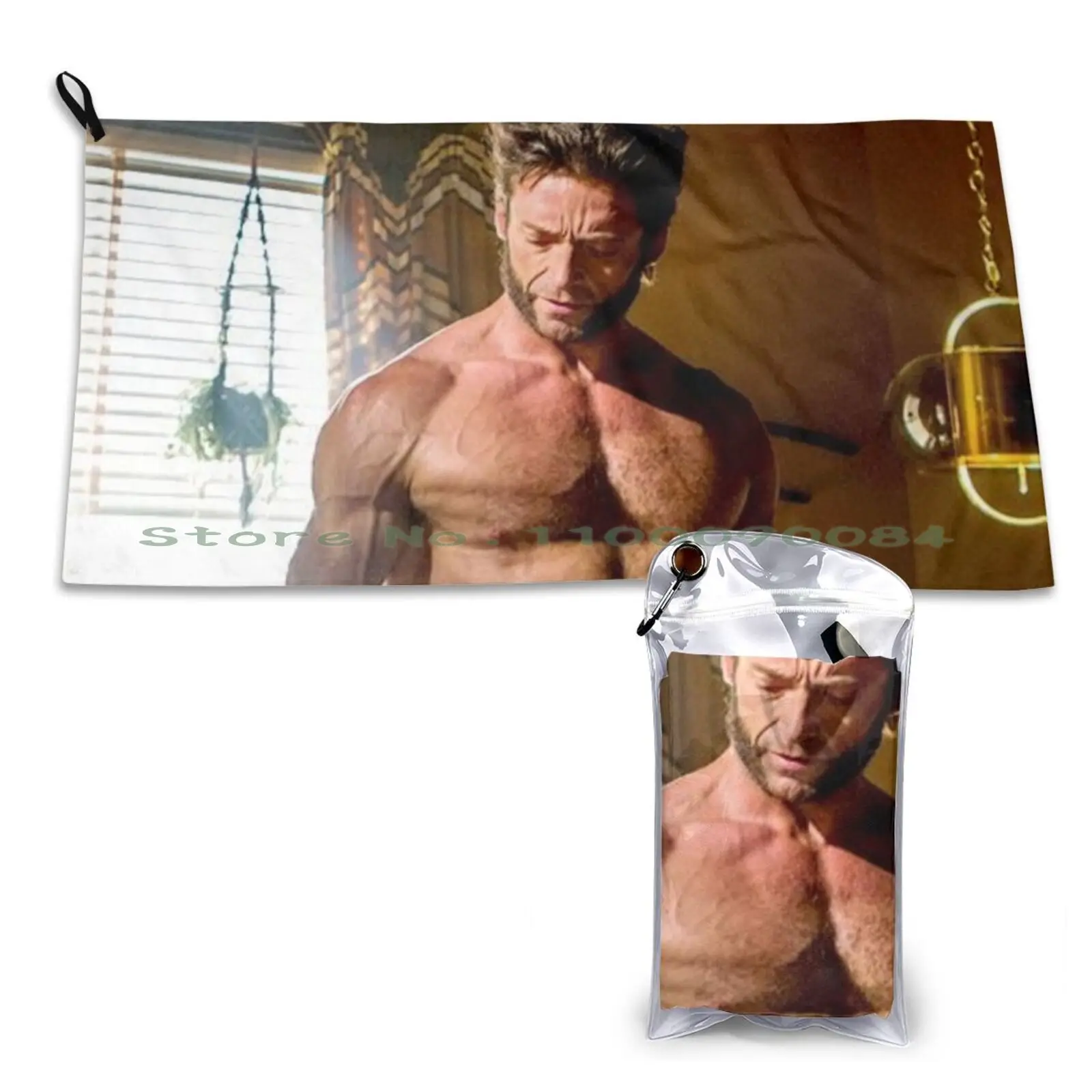 Hugh Jackman Quick Dry Towel Gym Sports Bath Portable Hugh Jackman Actor Movie Legend 80s Xm Man Artis Gym The Soft