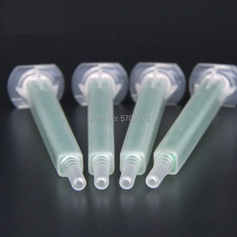50pcs Epoxy Resin Static Mixer FMA6-16 Square green Tube Mixer Mixing Nozzles   Square Bayonet Mixing Tube Mixer Tools