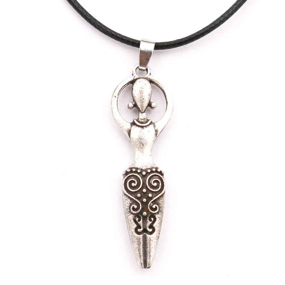 Witchcraft Goddess of the Moon Necklace Fertility Goddess Pregnancy Charms Pendant with Women gift