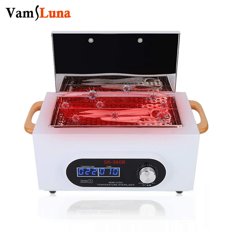 LCD Screen High Temperature Disinfection Cabinet Sterilizer Manicure Tool Sterilization Machine Cleaner and Sanitizer for Nail