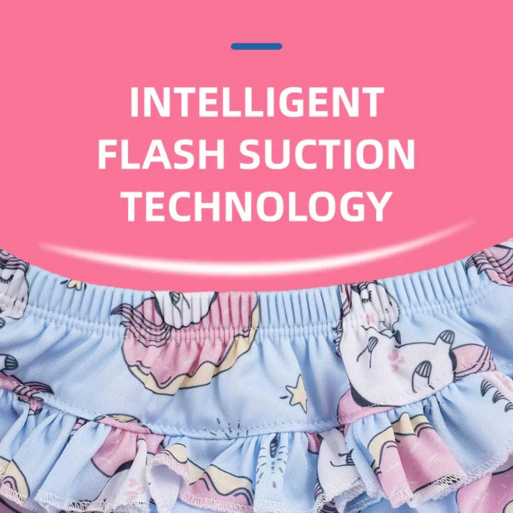 Mod YFlute-Pantalon de natation imperméable à imprimé floral pour bébé fille, couche-culotte de plage, bord ondulé, doux, noix 3, TAN6-25, nouveau