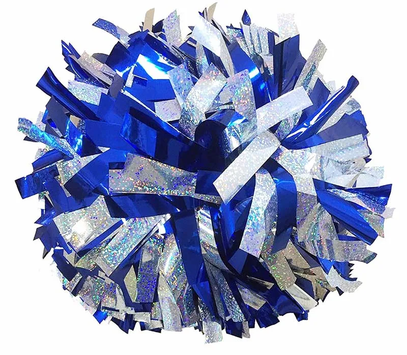 Glanzende Holografische Kleur Cheer Pom Poms, Team Practice, Groothandel, Custom, 6 Inch