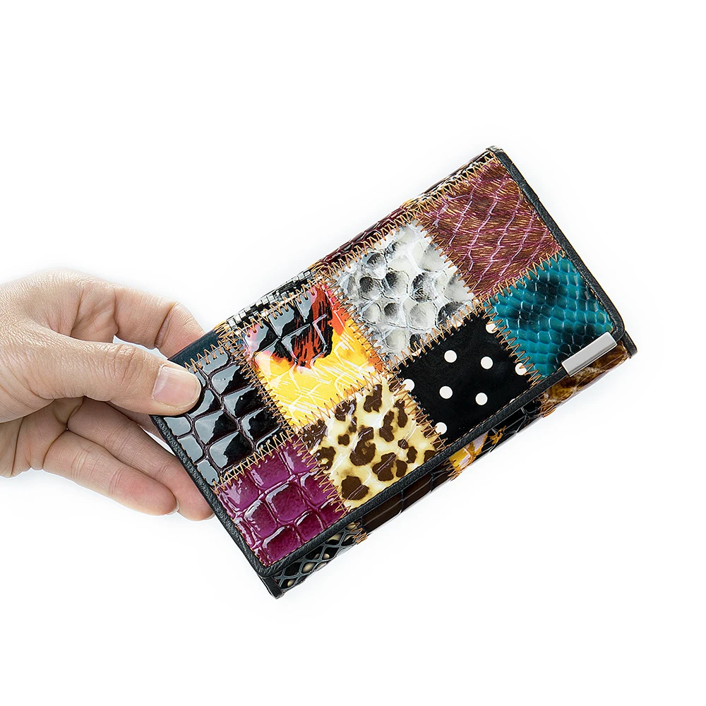 MVA Woman Purse Small Women Wallet Genuine Leather Female Wallets Fashion Hasp Portfel Rfid Card Holder Patchwork Portomonee 544