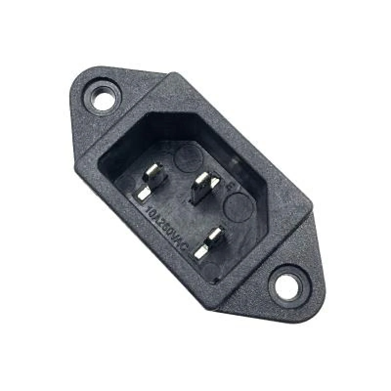 5 sztuk IEC C14 3Pin 320 wtyk męski Panel gniazda zasilania złącza AC 250V 10A