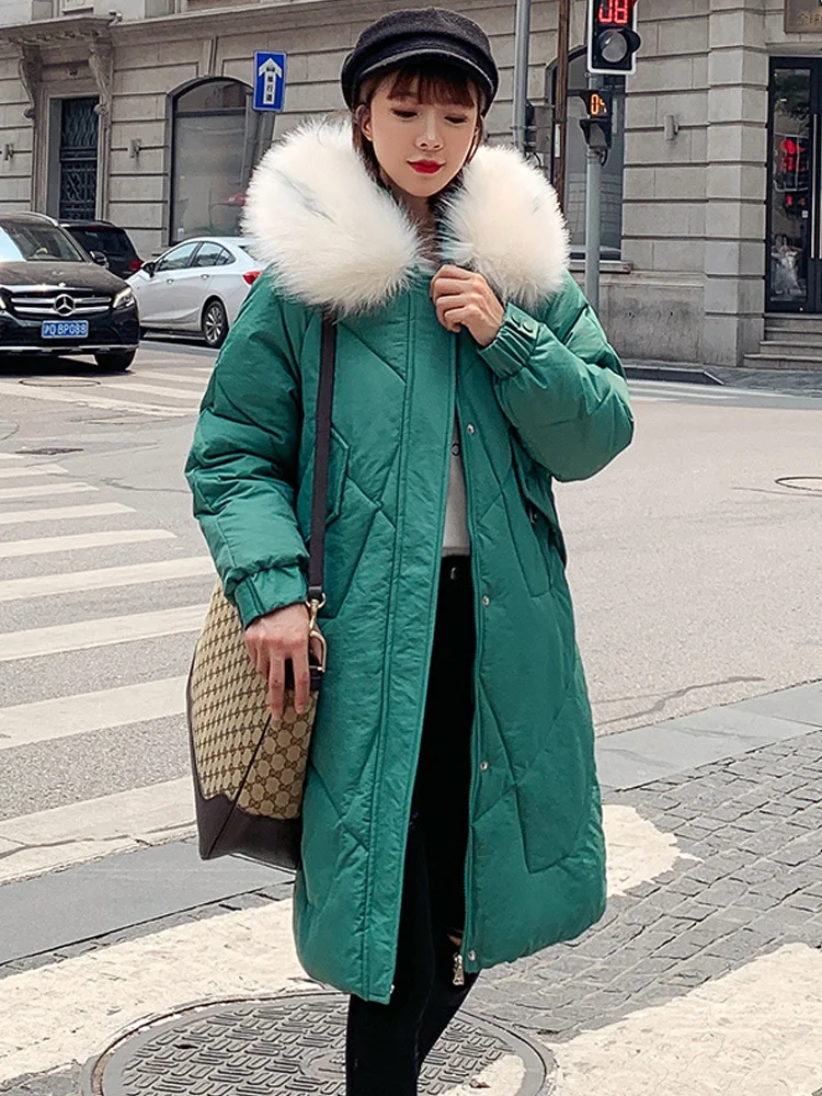 

Parka Women's Down Cotton Jacket Winter Coat Women Clothes 2020 Warm Long Coat Female Jackets Korean Parkas Plus Size ZT4196