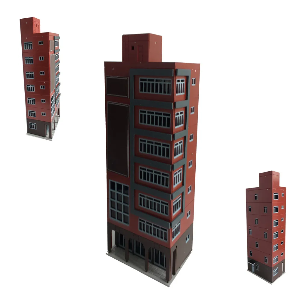 1:144 N Scale Outland Models Train Railway Trade  Skyscraper Building Shopping Center Toy