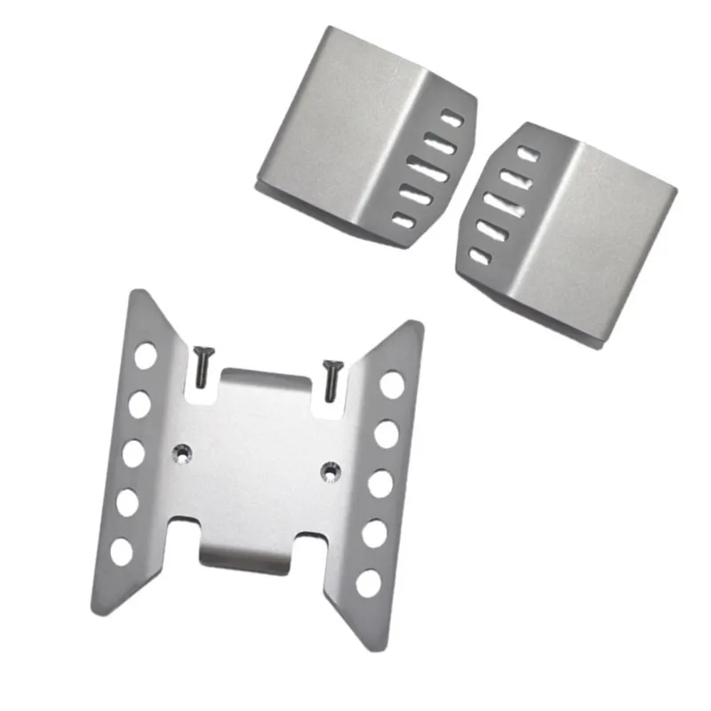 GPM Stainless Steel Chassis Protection Chassis Armor Skid Plate Axle Plate for AXIAL 1/6 SCX6 JEEP JLU WRANG LER 4WD-AXI05000T1