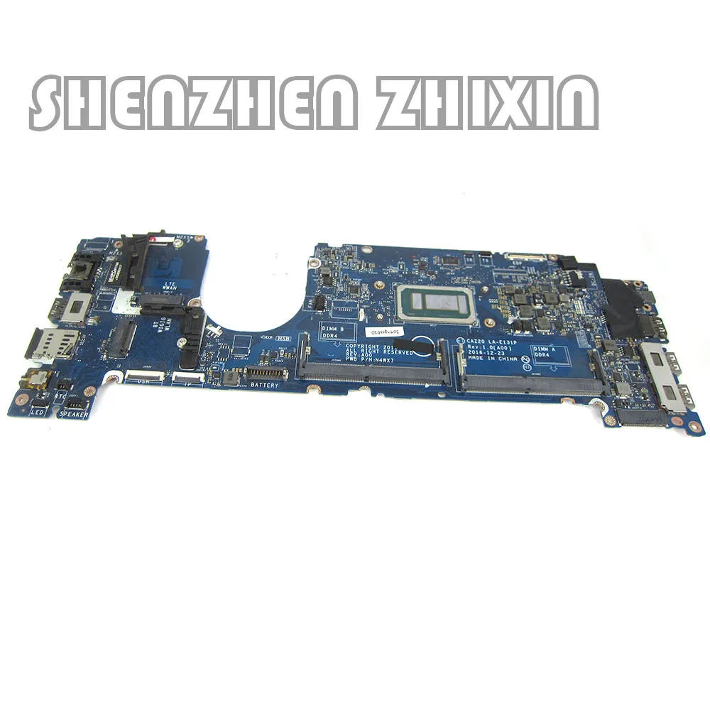 

yourui FOR Dell Latitude 7480 Laptop Motherboard I5-7300U/I7-6600U CPU DDR4 CN-04GTKN CN-0V20K6 CAZ20 LA-E131P test good