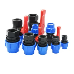 20/25/32/40/50mm PE Pipe Quick Connector With Female Thread 1/2 3/4 1 1.2 1.5