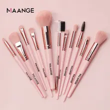 Pro Pink Makeup Brush Set for Face and Eyes #3