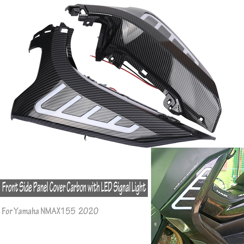 For YAMAHA NMAX155 Nmax125 NMAX 125 155 2020 2021 2022 2023 Motorcycle Accessories Front Side Panel Cover with LED Signal Light