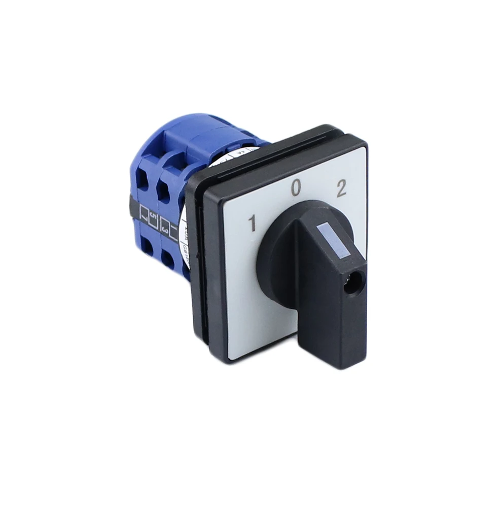 LW26-20/2 1-0-2 interruttore 690V 20A 2 poli 3 posizione senza piastra commutatore a camme di commutazione elettrico contatto argento