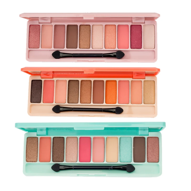 Lameila 10 color cherry eye shadow palette Nude matte long-lasting eye shadow disk eye shadow pearlescent eye shadow daily T0960