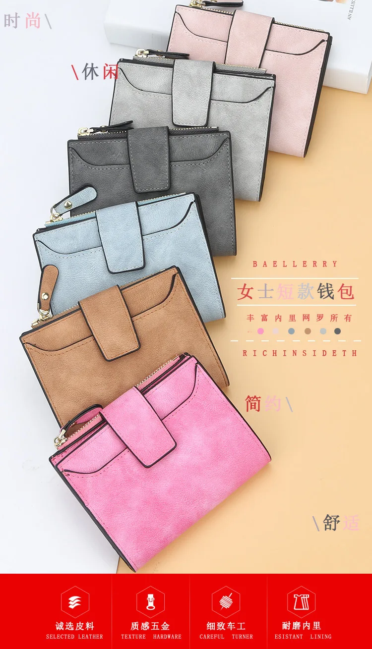 Personalisierte Damen-Geldbörse aus Leder mit Namen, Geburtsblumen-Design, Schlüsselverschluss, schmalem Münzfach und Kartenhaltern – Detail 6