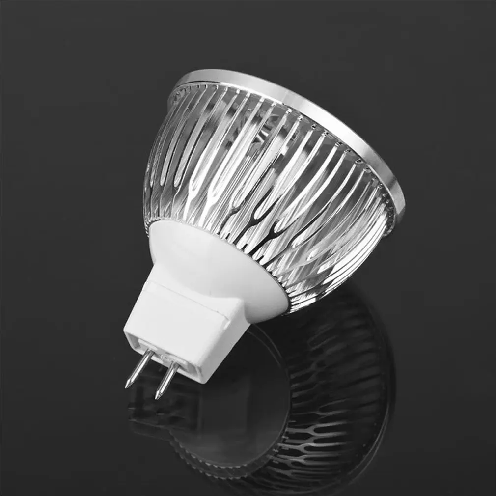 4 LED Bulb MR16 4W 12V Aluminum Cool White Spot Light Bulb Lamp Spotlight Focus Downlight 7800-8000K 280-300 Lumen