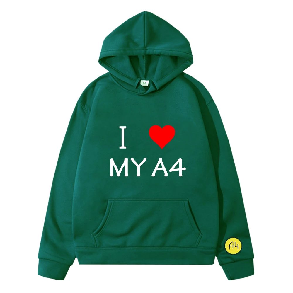 Girls-clothing I Love Heart My A4 Herren Damen Auto Geschenk мерч а4 Hoodies Kids Sweatshirt Casual Baby Boy Clothes Cartoon Top