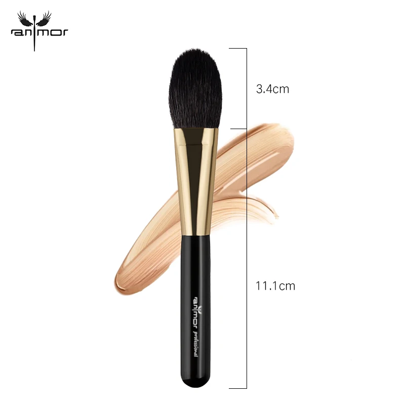 Anmor New Makeup Brushes Soft Goat Hair Make Up Brush Foundation Blending Concealer Cleaner Cosmetic Kit Pinceaux Maquillage