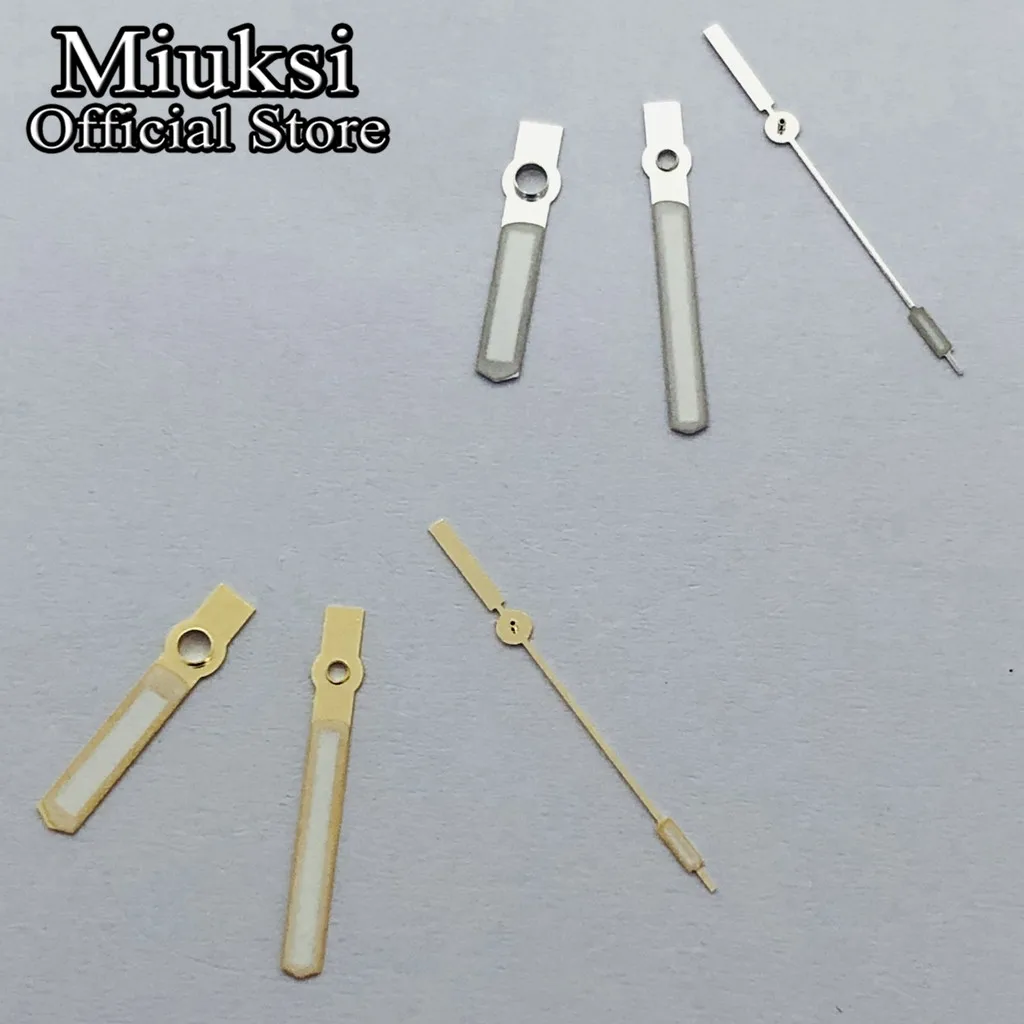 Miuksi silver gold watch hands luminous fit NH35 NH36 ETA2824 2836 Miyota8205 8215 821A Mingzhu DG2813 3804 PT5000 movement