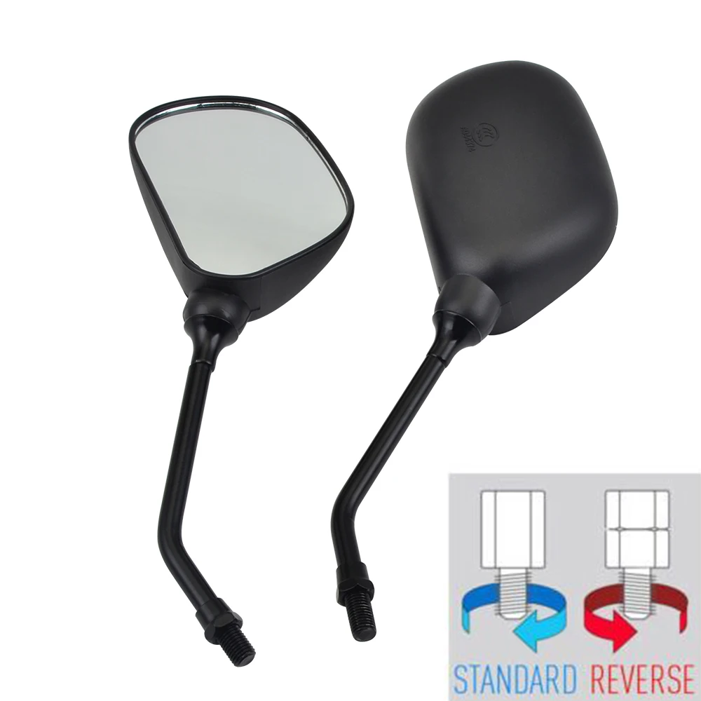 

10mm Motorcycle Mirrors for Yamaha YBR125 YBR 125 2010-2015 2016 2017 2018 2019 Screw Thread Left Right Rear Rearview Mirrors