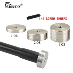 1oz/2oz/4oz Archery Stabilizer Counterweight 1/4 Screw Thread Balance Rod Shock Absorber Weight Bow Hunting Shooting Accesories