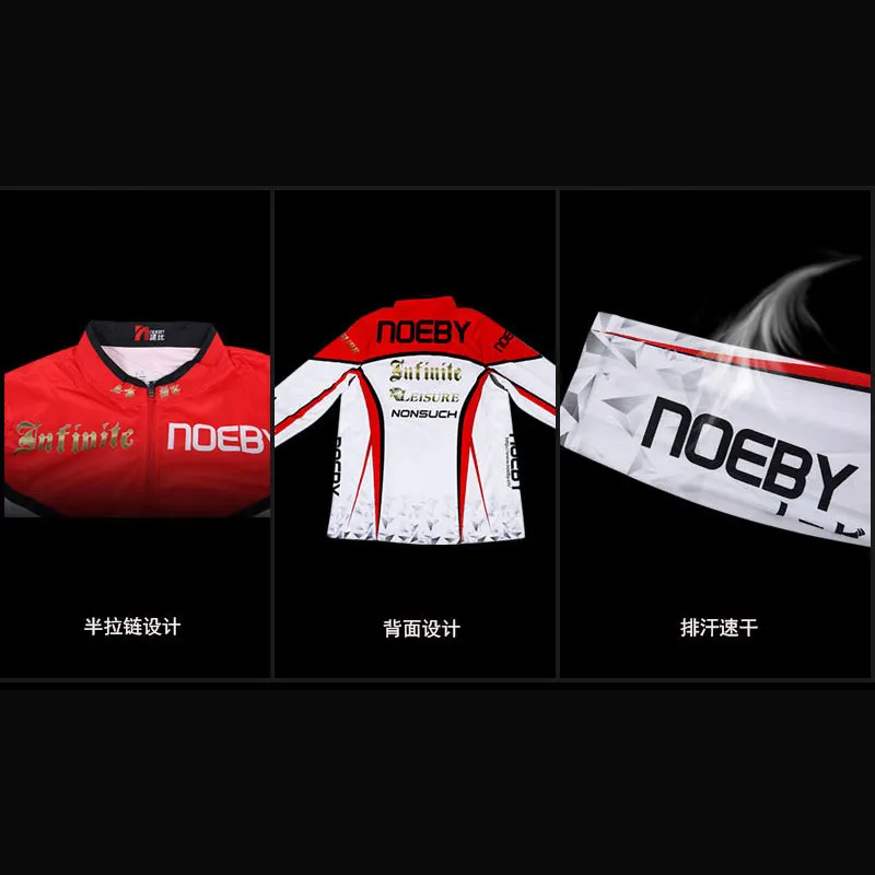 Noeby Camisa de pesca manga larga – secado rápido anti-fricción - imagen 5