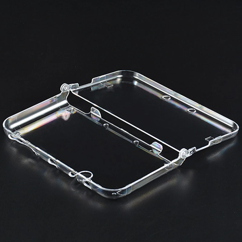 Capa de cristal rígido de alta qualidade, capa transparente para console 3ds xl/ll, capa protetora antiarranhões e poeira