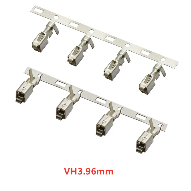 Cabo terminal fêmea e masculino do fio, SH1.0, JST1.25, PH2.0, HY2.0, XH2.54, VH3.96mm, 1,0, 1,25, 2,0 milímetros, 2,54 milímetros, 100 PCes pelo