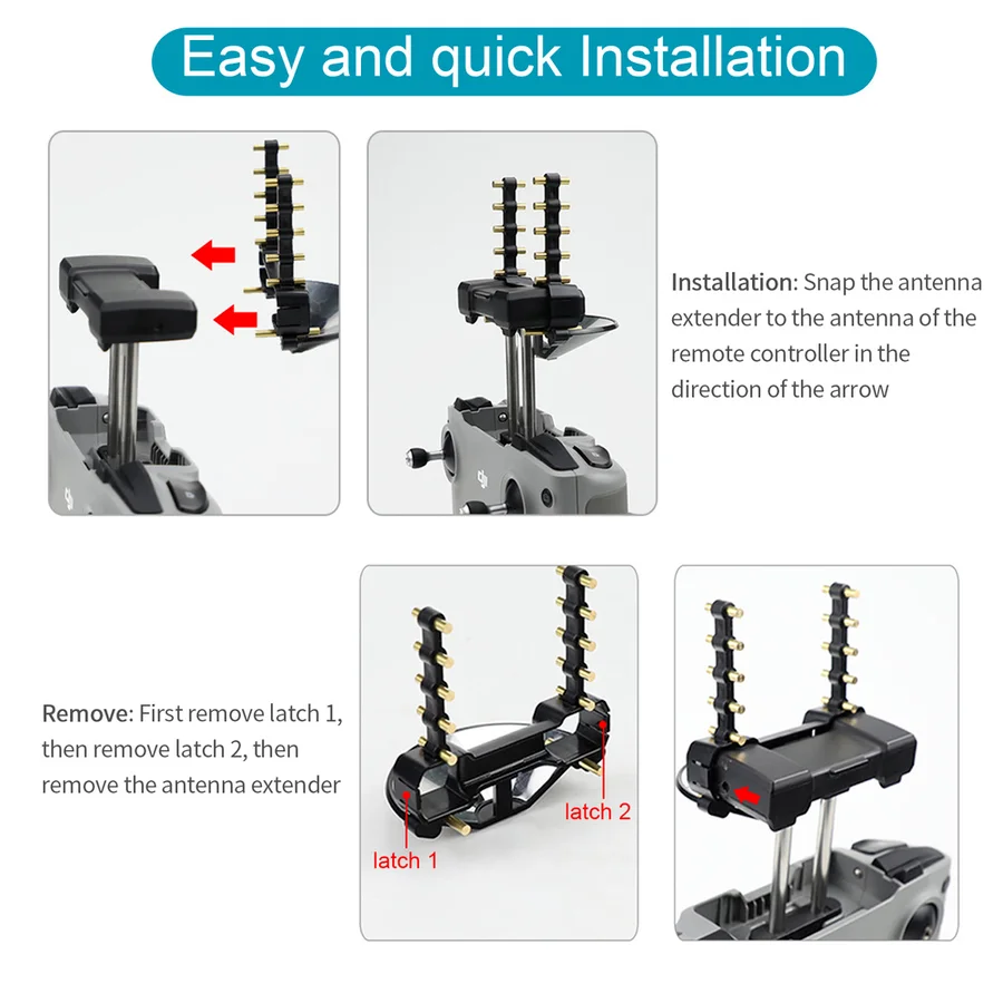 Không Khí 2S Tầm Tăng Áp Điều Khiển Từ Xa 5.8Ghz Tín Hiệu Mở Rộng Ăng Ten Cho DJI Air 2S/Mini 2/Mavic 3/Air 2 Phụ Kiện