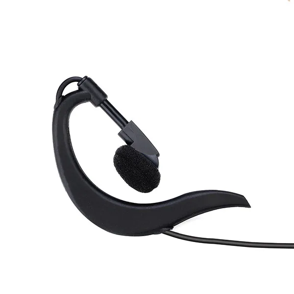 Retevis EEK005 Walkie Talkie Zubehör 10 Stück 2Pin Ohrbügel Ohrhörer mit PTT-Taste Kragen Clip für Retevis RT5R Baofeng UV5R – Detail 10