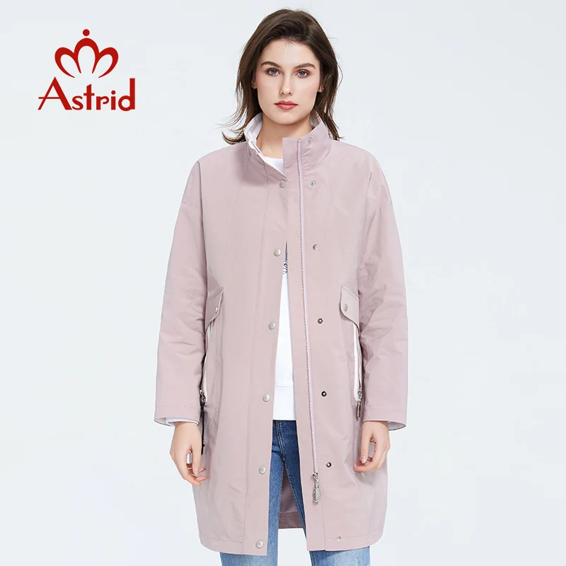 

Spring new arrival Young fashion trench coat women high quality Urban women Outwear Loose mid-length Windbreaker Jacket ZS-7165
