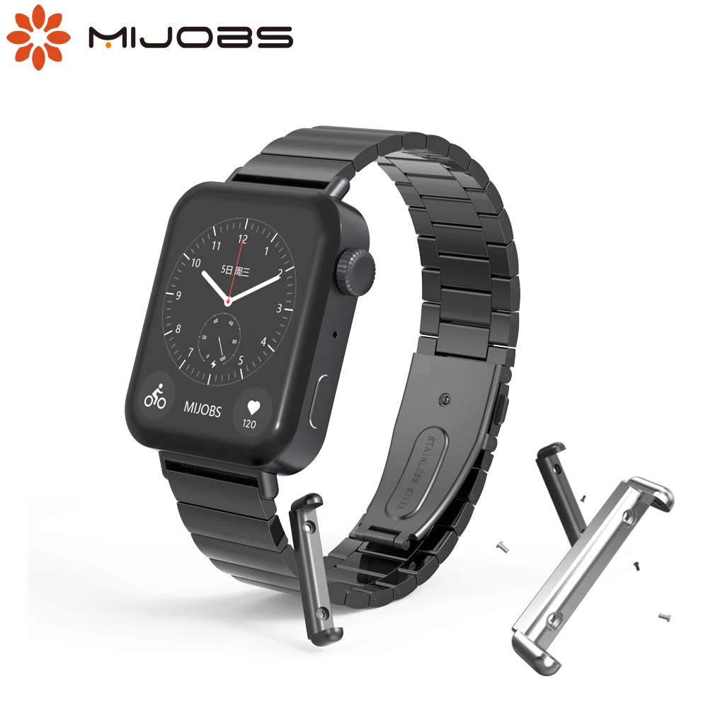 Strap for Xiaomi Mi Watch Wristband Metal Stainless Steel Bracelet Correa for Mi Watch Strap Connector for Mi Watch Accessories