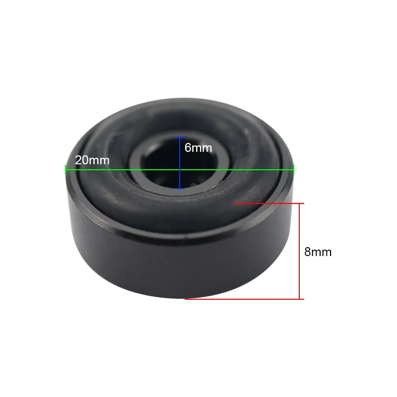 GHXAMP 4PCS 20*8MM Speaker Spikes Amplifier Aluminum Foot Pad Machine DAC Decoder Audio Speaker Computer Case Shock