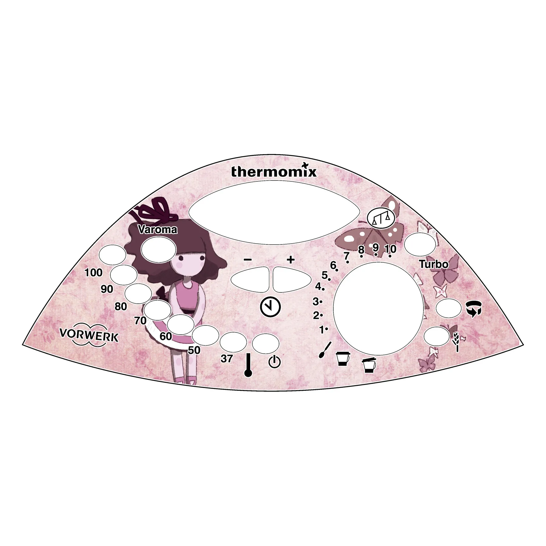 Decal to repair control panel Thermomix TM31model: Muñequita