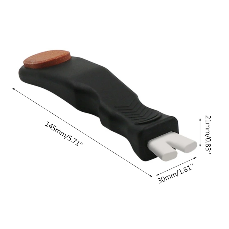 Ice Skate Sharpener Whetstone Handheld Sharpening Hockey Skating Sharpening Blade Edges Ceramic Rod for Figure Skates