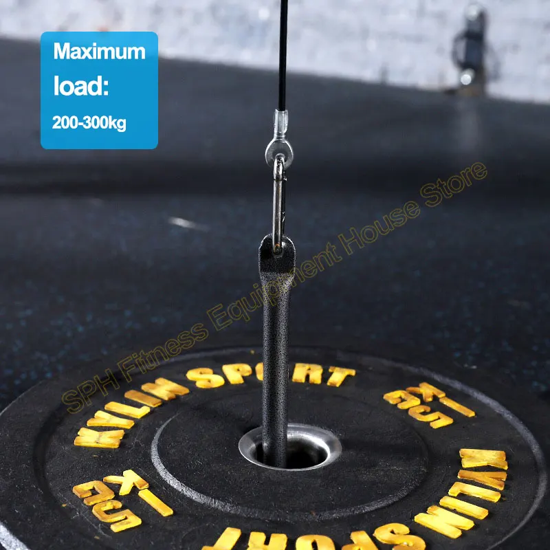 Gym Cable Wire Rope 5mm Diameter, 300kg Max Load for Lat Pulldown/Fly Machine, 1.4m/1.8m/2m/2.5m/3m Fitness Equipment