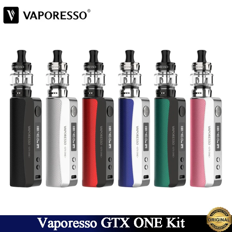 Oryginalny zestaw Vaporesso GTX ONE VW z 2000mAh GTX One Box Mod 3ml GTX Tank 18 Kompatybilne cewki GTX E Cigarette Vape vs Gen Kit