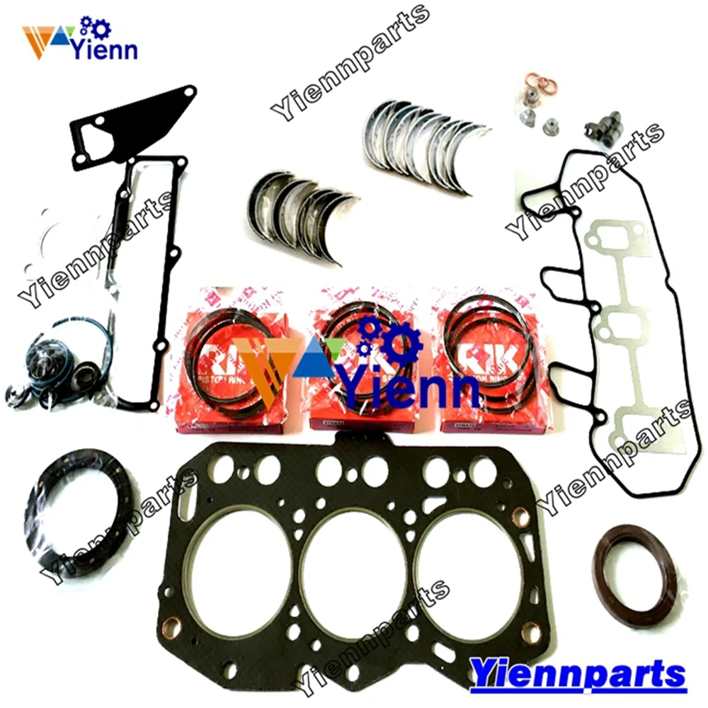 3D76E 3D76E-5N Overhaul Re-ring Kit For Komatsu Diesel Engine Parts Tractor John Deere 2305H 2320H Excavator PC12R-8 PC15R-8