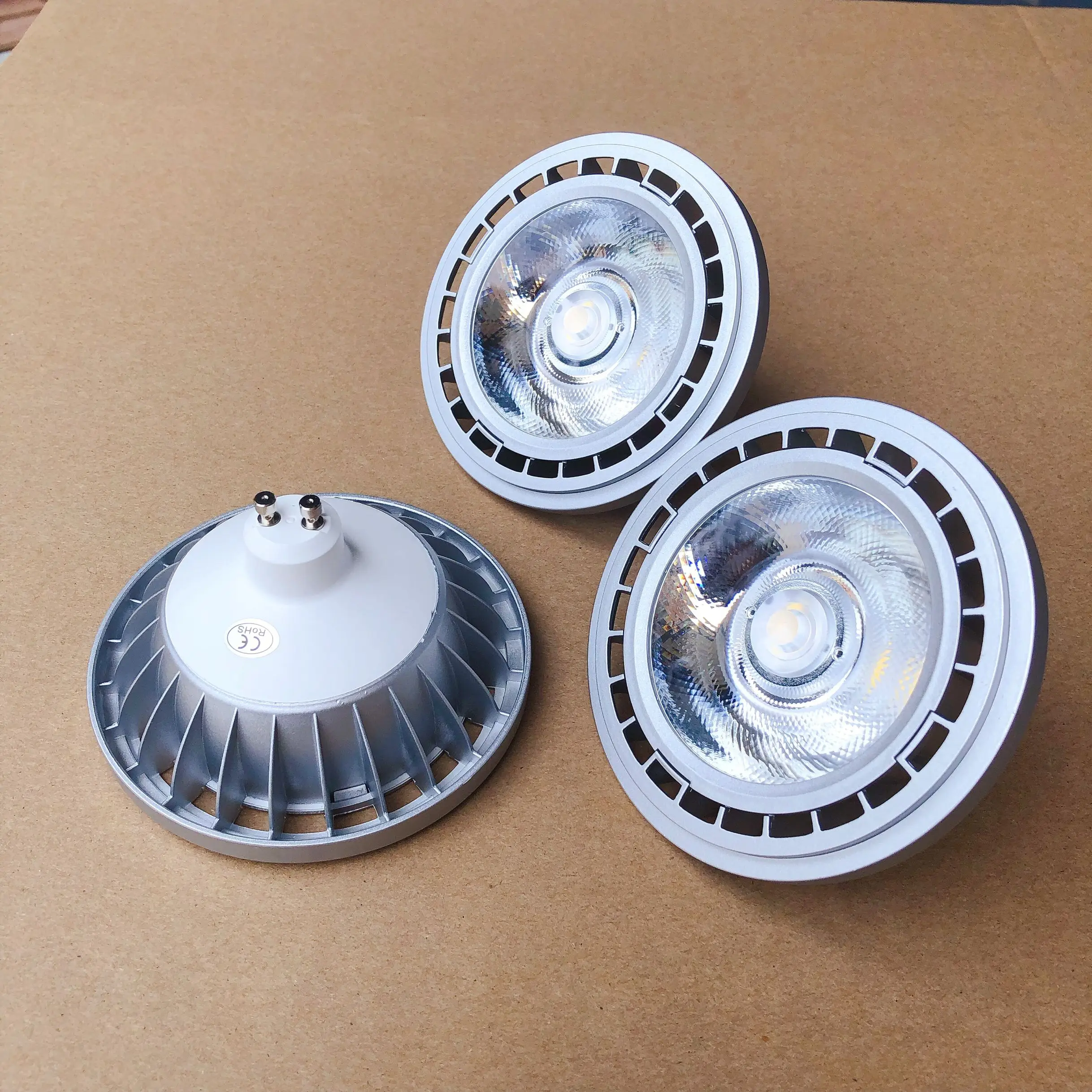 مصباح سبوت LED ، إضاءة داخلية ، مصباح سقف ، أسود ، أبيض ، رمادي ، AR111 ، 15W ، 110V ، 220V ، DC12V ، G53 ، GU10 ، 15W