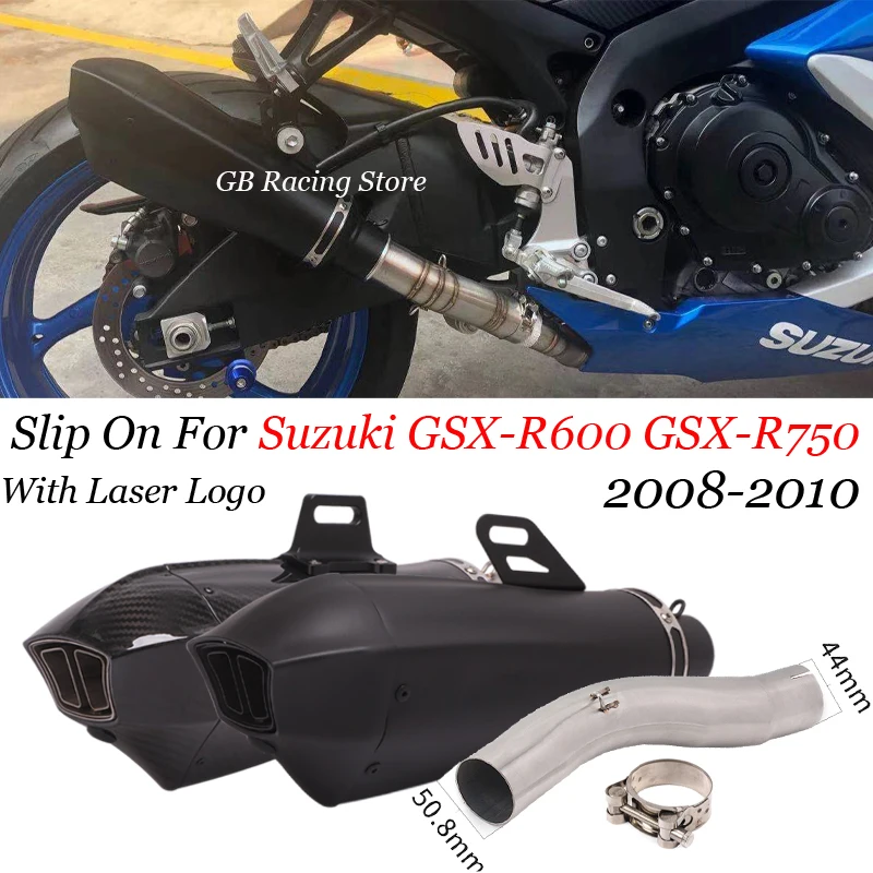 

For suzuki GSX-R600 GSX-R750 2008-2010 gsxr 600 gsxr 750 Motorcycle modified exhaust muffler middle connection tube Escape Moto