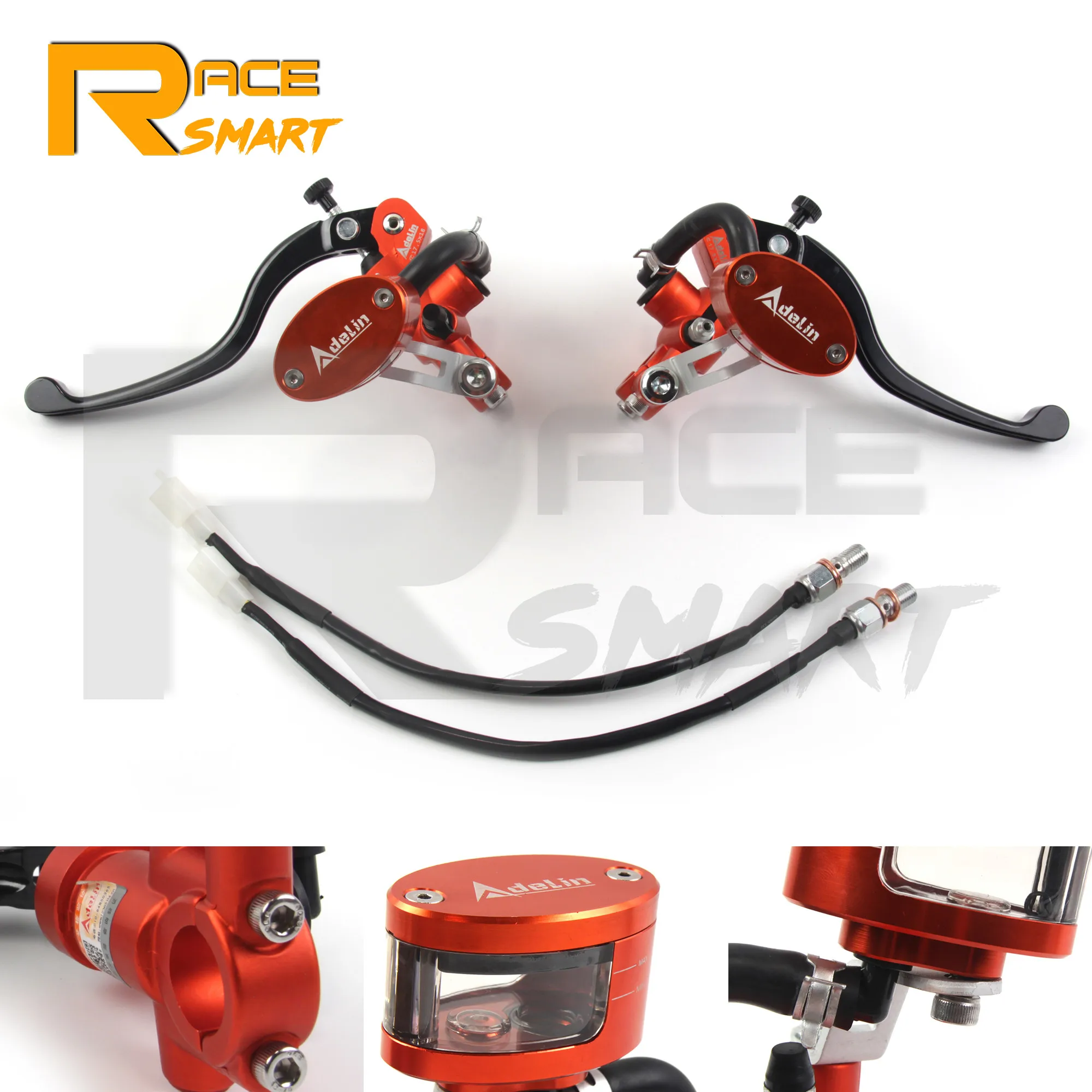 

22 мм рычаг из сплава с ЧПУ, руль, гидравлический тормозной насос сцепления, главный цилиндр, универсальный для гоночного велосипеда HONDA YAMAHA KAWASAKI SUZUKI