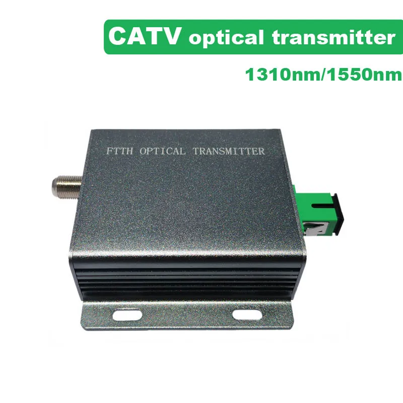 SC APC 1310nm Optical Transmitter TX-115-3MW 12V CATV Micro mini node 47-1000MHZ Optical fiber Tranceiver