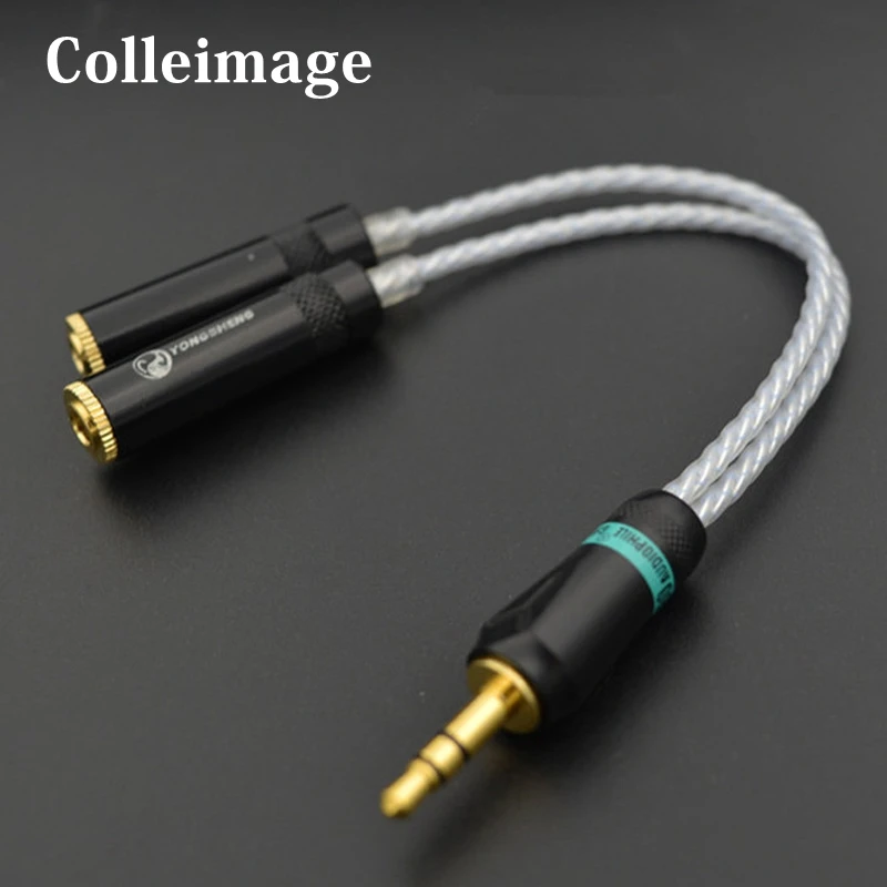 Hifi Stereo 3.5mm Male to 2 3.5mm Female Cable Nordost odin 3 Line In Car Aux Cable Headphone Amplifier