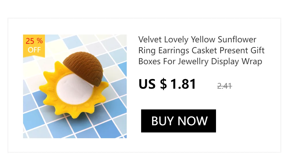 Square Black Present Sofa Ring Velvet Gift Box Jewelry Packaging For Wedding Engagement Display Holder Storage Wholesale