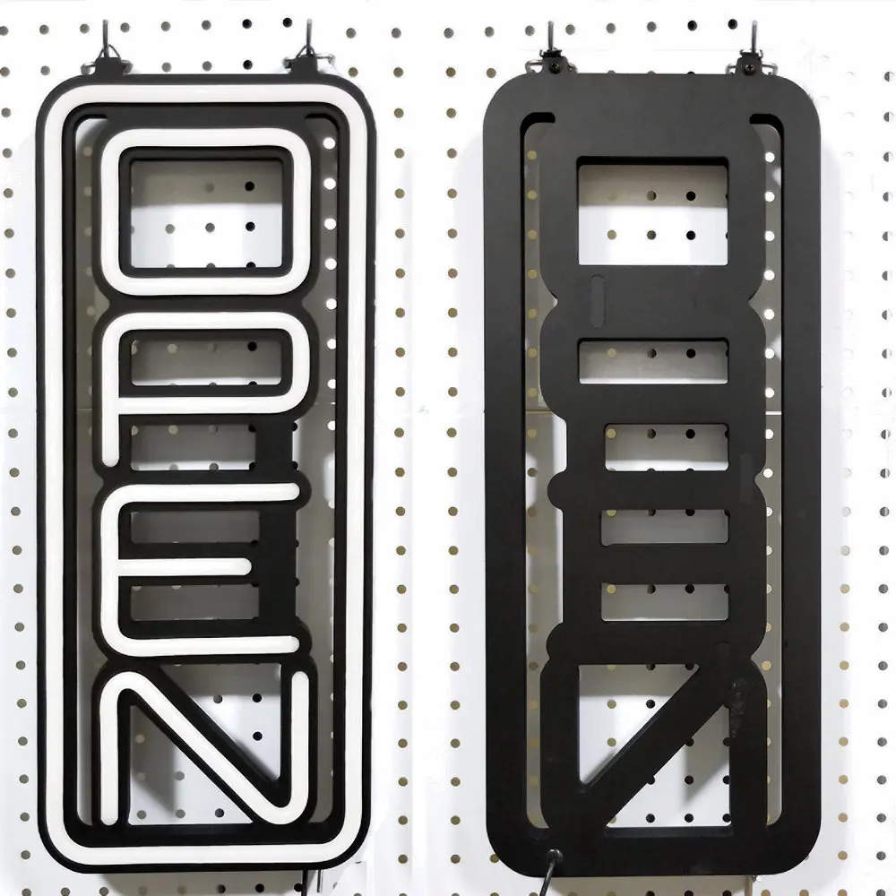 Commercial Lighting Vertical Style Super brightness LED Neon Open sign for Store Shop Bar Advertising Wall Mount Lighting