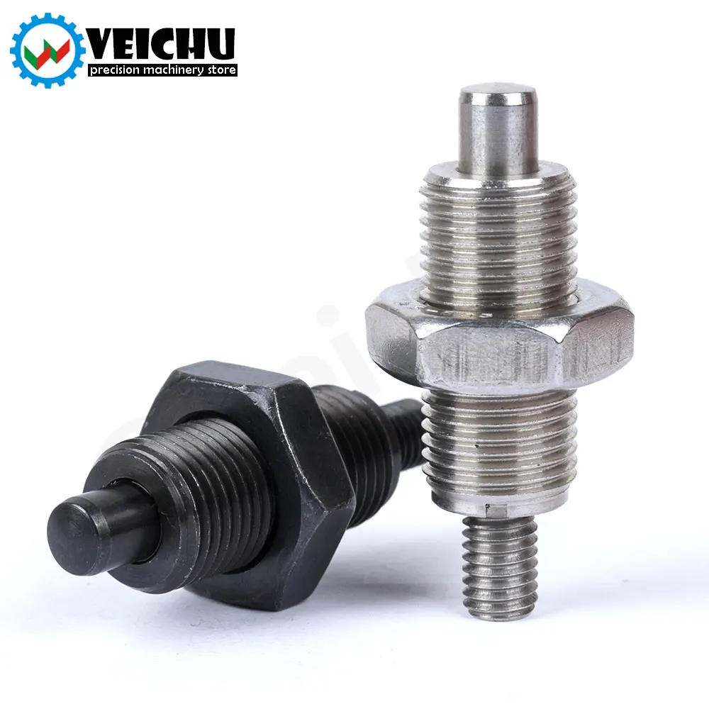 VEICHU Knobless Locking Pins Indexing Or Positioning Pin Index Bolts With Hexagon Collar And Locking