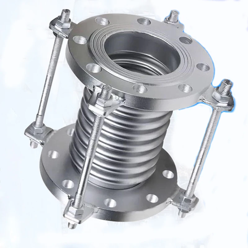 PN10 Metal Bellows Expansion Joint Stainless Steel 304 Axial Direction DN80 DN100 DN150 DN200