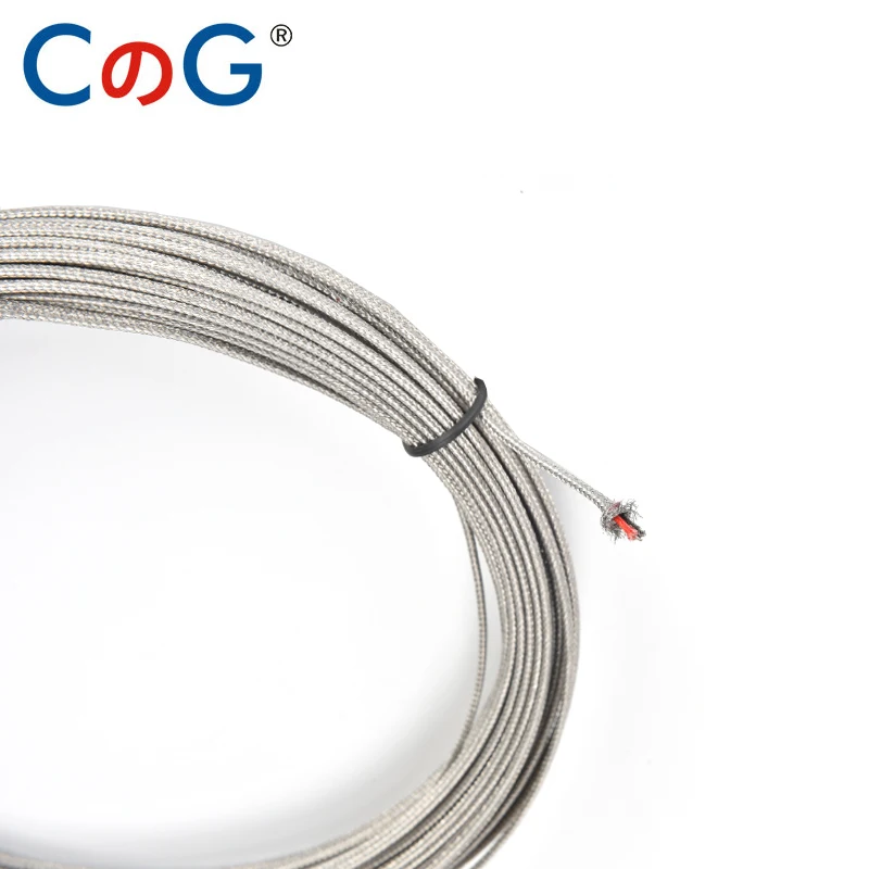 10M 20M 50m 100m K J PT100 Type 0-800 Degree 600℃ Shielded Thermocouple Wire 2*0.45MM Temp Measurement Line Compensation Wire