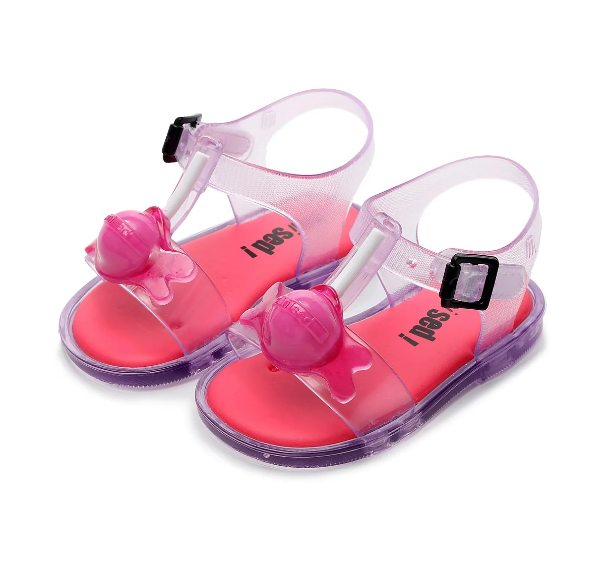 Mini Lollipop Girl Sandals 2020 New Girl Jelly Sandals Kids Sandals Children Beach Shoes Non-slip Toddler Shoes