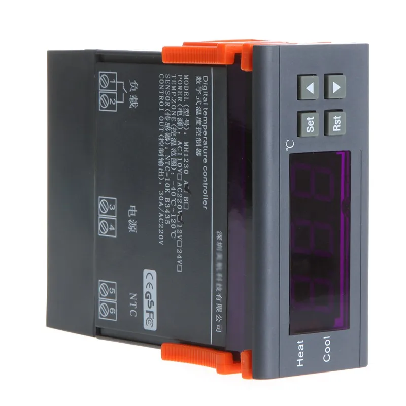 

30A 220V Digital Temperature Controller Thermocouple -40℃ to 120℃ with Sensor