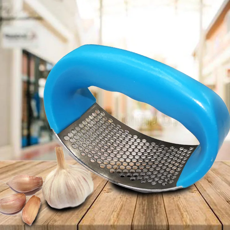 Dụng Cụ Ép Tỏi Inox Vòng Cối Xay Tỏi Tỏi Máy Đùn Bằng Tay Tỏi Rammer